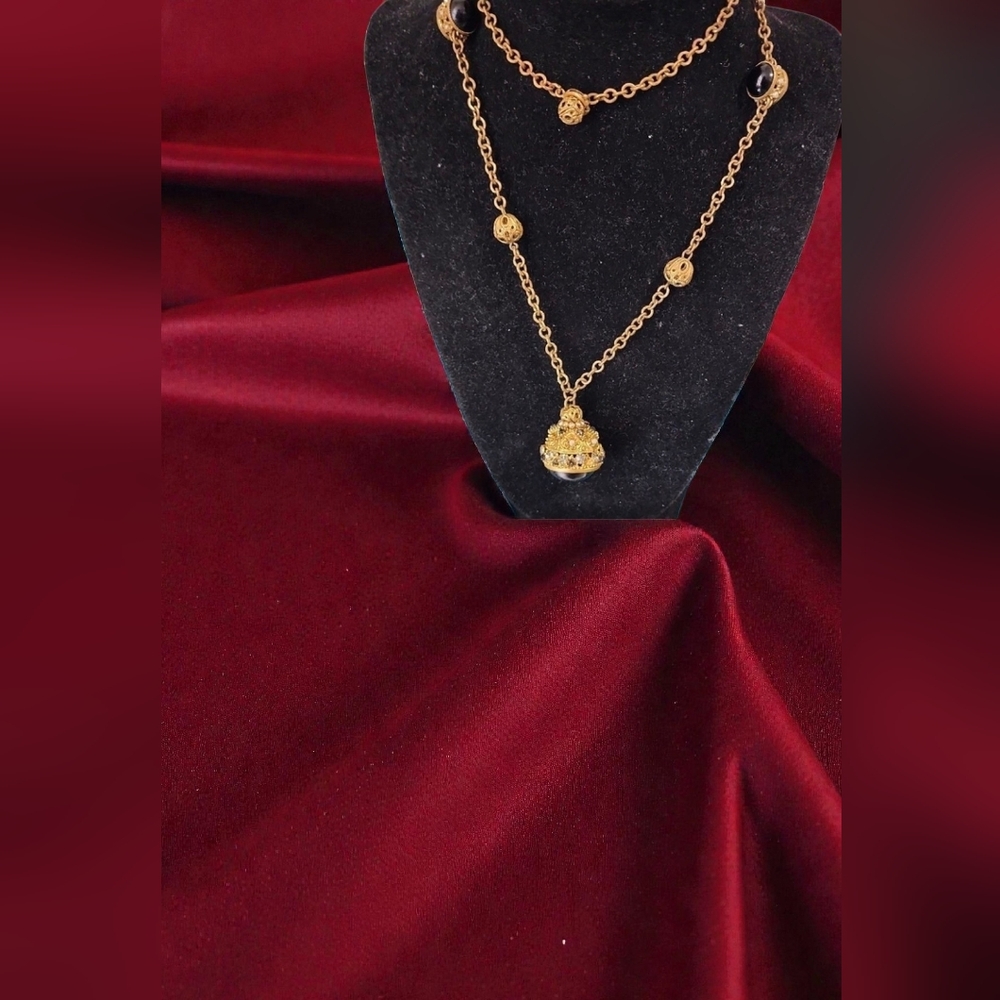 Robert Goossens for Chanel Onyx Necklace,